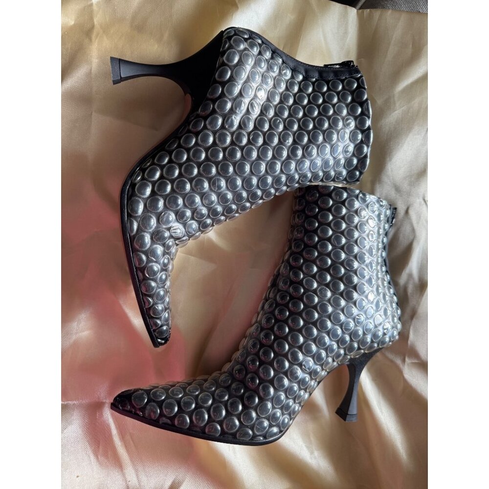 NWB Iconic Bubble Wrap Black Maison Margiela Black Ankle Boots 36 MSRP $745